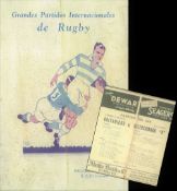 Hugely Rare 1936 'British Lions' Tour to Argentina Rugby Programme: With typically pleasing