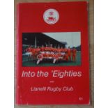 1979 Llanelli Rugby FC Booklet: 80 pp booklet covering Llanelli club history, playing