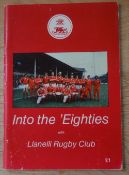 1979 Llanelli Rugby FC Booklet: 80 pp booklet covering Llanelli club history, playing