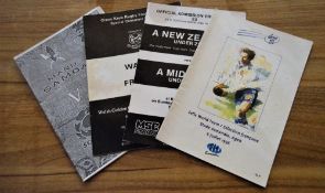 Quirky Quartet of Rugby Programmes: NZ Under 21 Rugby News XV (Howarth, Dowd, Hewitt etc) v Midlands