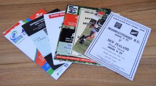 U20s to U23s in Wales Rugby Programme Collection (8): Monmouthshire U21s v NZ Rugby News U21s