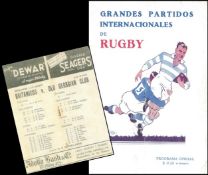 Hugely Rare 1936 'British Lions' Tour to Argentina Rugby Programme: From August 1936 on the '