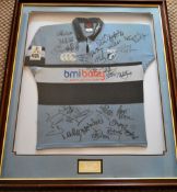 Cardiff Blues squad-signed matchworn Rugby Jersey of Welsh cap and hooker T Rhys Thomas: Large