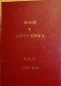 10x Wales VIP rugby programmes 1994 - 2001: Wales v South Africa 1994, Italy 1998, South Africa