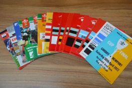 WRU Cup Finals Rugby Programmes: Issues from the finals of 1977, 1979, 1981, 1982, 1984, 1985, 1986,