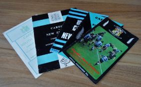 Cardiff v New Zealand and South Africa Rugby Programmes (5): Issues v South Africa 1960; v NZ