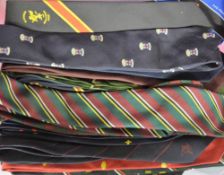Collection of 50 rugby ties. NB: Donated by Peter Owens to be auctioned for the benefit of the WRU