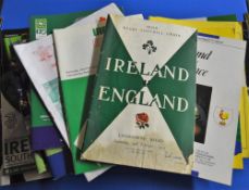 23x Ireland Home Rugby Programmes 1957 to 2018: v England 1957 (damaged), England 1971, Wales