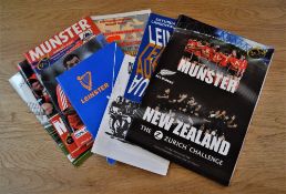 Munster & Leinster Rugby Programmes (8): Munster v Australia (Cork, one fold) 1992 & v New