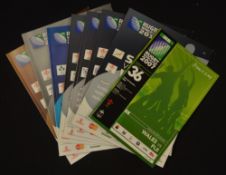 2011 Rugby World Cup Wales Programmes etc (8): All seven from the Tournament in NZ, being four