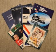 Barbarian Rugby Programmes at home and abroad (7): At Brescia v Zebre (large) and at Rome v Lupi