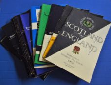 23x Scotland Home Rugby Programmes from the 1950s to the 1980s: v England 1956, England 1960,