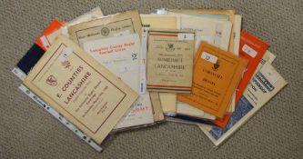 Some scarce - 1950s-60s English County Championship Rugby Programmes (27): Great selection from