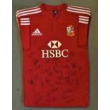 2009 British Lions Replica Jersey signed by the Lions squad in South Africa: Attractively