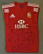 2009 British Lions Replica Jersey signed by the Lions squad in South Africa: Attractively