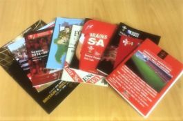 Collection of Rugby Brochures etc: Four Tour Guides, Principality League Guides, Rugby Legends match