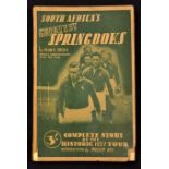 1937 Tour to NZ Book, 'South Africa's Greatest Springboks': John Sacks' 208pp tightly packed