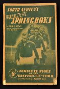 1937 Tour to NZ Book, 'South Africa's Greatest Springboks': John Sacks' 208pp tightly packed