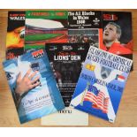 Collection of Big Brochures Rugby Interest (8): Fascinating lot, with The All Blacks in Wales