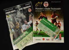 2004 & 2008 European Cup Finals, both with Toulouse (2): Excellent A4 glossy issues from their 27-20