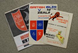 1966 British Lions in New Zealand Rugby Programmes (3): The game v Waikato (VG) & the First Test