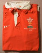 2000 Peter Rogers Wales Matchworn Rugby Jersey No. 1, v French Barbarians: With a few match marks