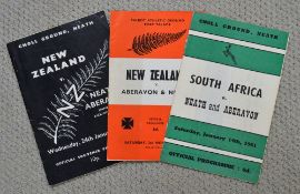 Neath/Aberavon v Tourists Rugby Programmes (3): Issues from the combined team's hosting of South