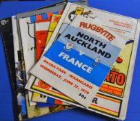 8x France in New Zealand rugby programmes: v North Auckland 1979, v Waikato 1979, v Wellington 1979,
