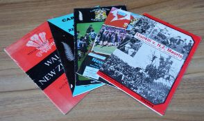 New Zealand All Blacks in Wales Rugby Programmes (5): Wales v NZ 1953; Cardiff v NZ 1978 & 80; &