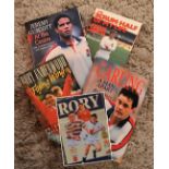 Signed Rugby Books (5): English backs have put pen to paper Steve Smith, Will Carling, Jeremy