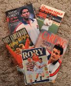 Signed Rugby Books (5): English backs have put pen to paper Steve Smith, Will Carling, Jeremy