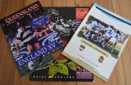England abroad Rugby Programmes (3): Hard to obtain trio, Natal v England 1994, 54 pp, great stats