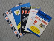 France in NZ/Australia 1961 Rugby Programmes (5): First 3 Tests of France's first tour Down Under,