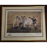 1993 England v New Zealand Rugby Signed Ltd Edition Print - titled 'Sweet Chariot' from England 15 v