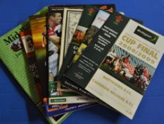 Collection of 11x Club rugby programmes: Including Welsh Districts RU Cup Finals 2007/08 and 2008/