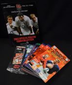 2001 to 2003 Six Nations Rugby Programmes/Card Set etc inc English Grand Slam (14): 2001 France v