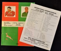 1974 British Lions in S Africa Rugby Test Programme: Scarce 40 pp large coloured-cover 2nd Test