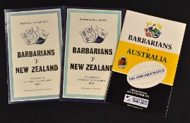 Barbarians v Tourists Rugby Programme Selection (3): The usual fine productions for the games at