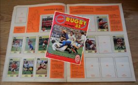 1983 Panini Rugby French Five Nations Sticker Album: with a good though incomplete collection of