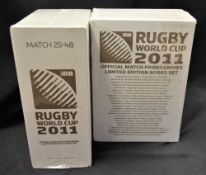 2011 Rugby World Cup Programmes presentation boxed set of 48 official match programmes: Ltd