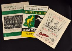 1950s Australia in NZ Rugby Programmes (3): Large good colourful issues for NZ v Australia 2nd and