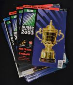 2003 Rugby World Cup, complete set of near-mint programmes etc (49): All the matches from the 2003