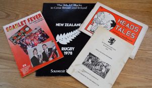 Souvenir Special Rugby Booklets (4): 'Heads and Tales', lovely sought-after 28 pp pprox.. A5 size