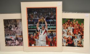 2003 Rugby World Cup, England Winners, Mounted Pictures (3): Large colourful images of Martin