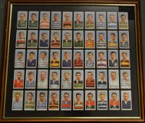 1935 Rugby Cigarette Cards etc (3): Churchman's full set of 50 Rugby Internationals 1935, clean