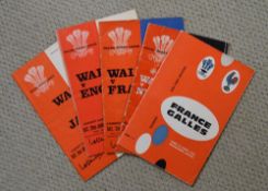 1963 France v Wales & later Rugby Programmes (5): From the 1963 Paris clash, quite scarce, excellent