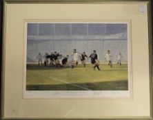1993 England Rugby Ltd Edition Signed Print 'The Power & The Glory': Dramatic painting of victorious