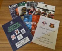 Celtic League etc Rugby Programmes 1997- 2006: Edinburgh Reivers v Glasgow Caledonians 1999-2000;