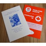 Canadian Rugby Programme interest: Less-available pair, England North v Canada 'A' at Fylde, 1994;