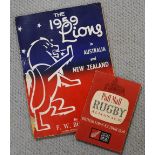 1959 British Lions in NZ Booklets (2): NZ Pall Mall tour preview; & F Boshier's large attractive '